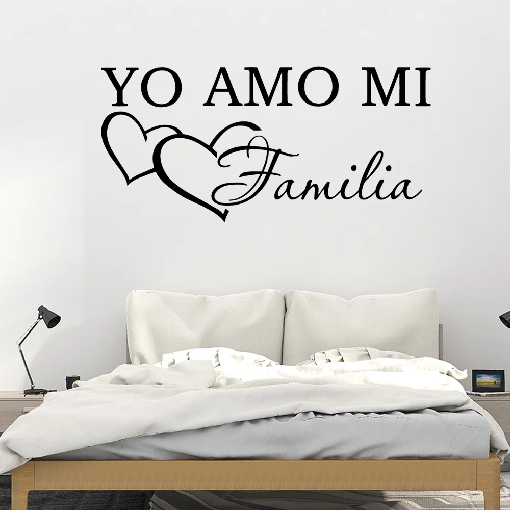 

Cartoon yo amo mi Home Decorations Pvc Decal Living Room Bedroom Wall Decal Home Decor