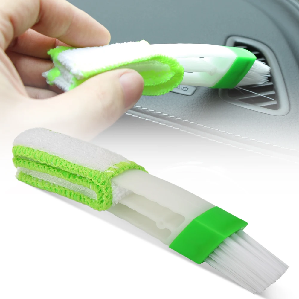 

Car styling Car Cleaning Double Side Brush for Fiat grande punto 500 Jeep Renegade Peugeot 307 407 308 207 208 508 2008 3008