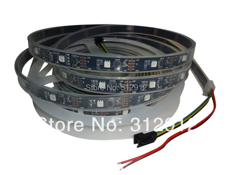Светодиодная Пиксельная лента DC5V DMX512 24 шт. светодиодный RGB LED s/m24 пикселя/метр