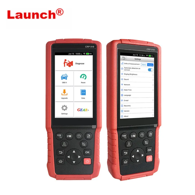 

Launch CRP818 Full-System OBD2 Diagnostic Tool for European Cars Oil reset/TPMS reset/ EPB reset/BMS rest/Injector programming
