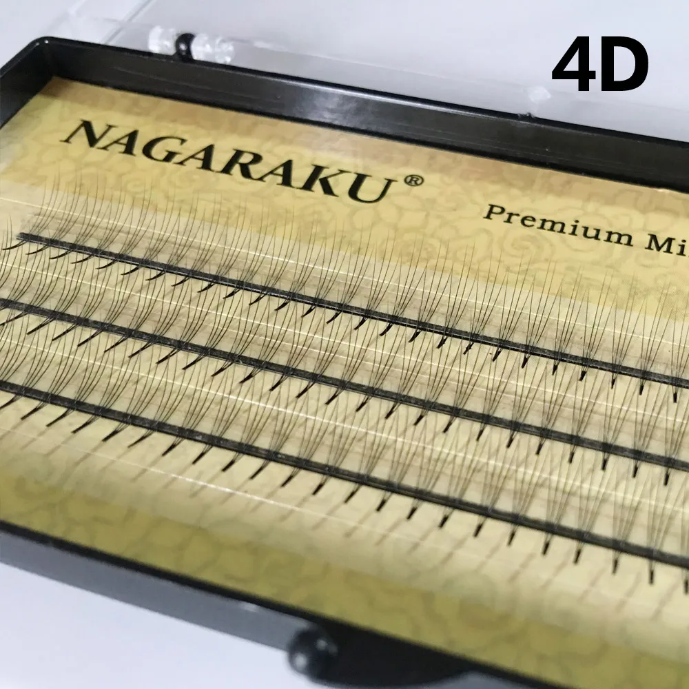 Накладные ресницы NAGARAKU 2D 6D индивидуальные норковые для наращивания накладные