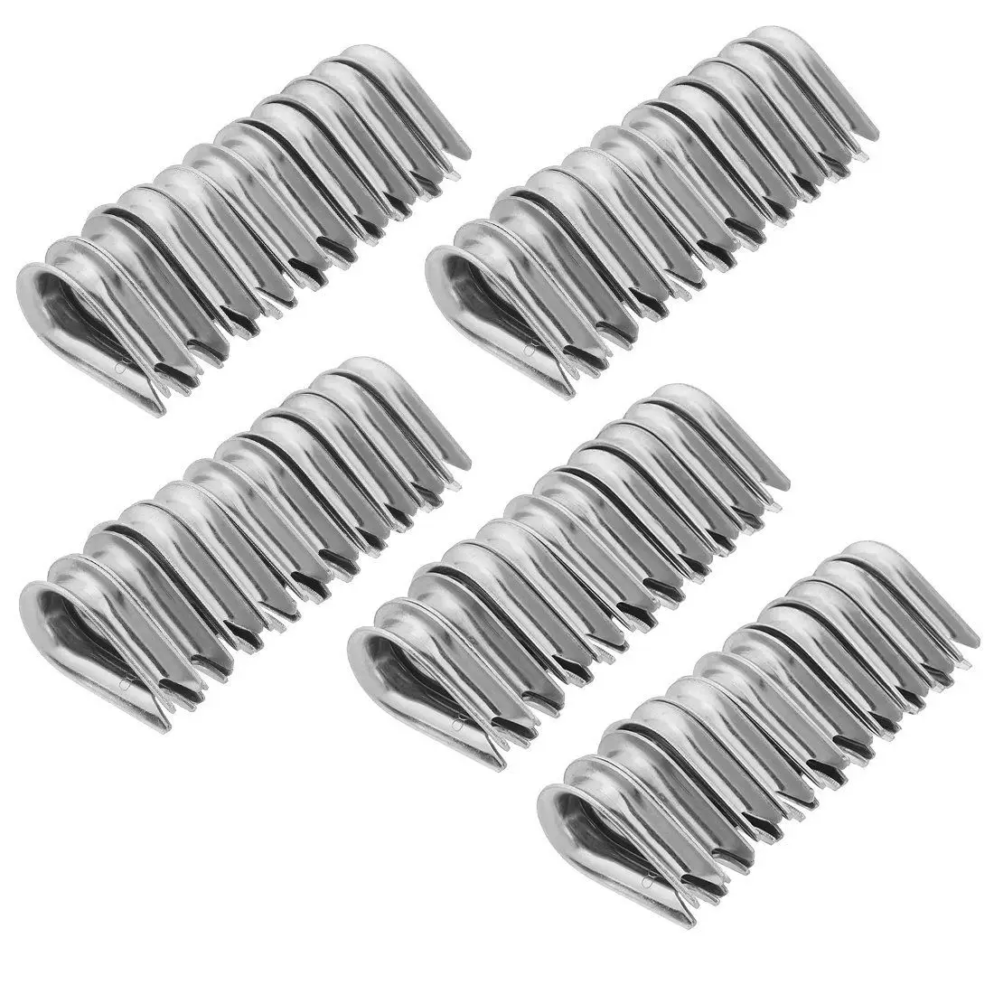 

50PCS Stainless Steel Thimble Rigging for 5/16-inch (8mm) Diameter Wire Rope Cable