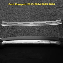 Placa de Proteção traseira Para Ford Ecosport 2013.2014.2015.2016.2017 Bumper Protetor Tampa do Aço Inoxidável do peitoril Da Porta Scuff Guarnição Da Cauda