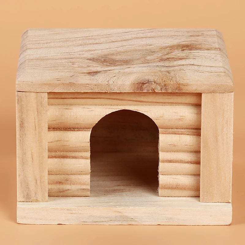 Прочный Деревянный хомяк Гнездо дом без запаха нетоксичные деревянные хижины и замок маленькие животные игровая площадка жевательная