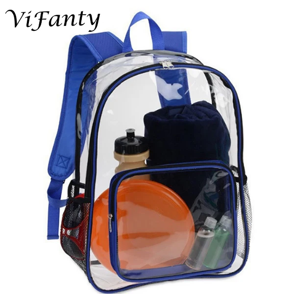 

New design Transparent clear backpack wholesale for daily use
