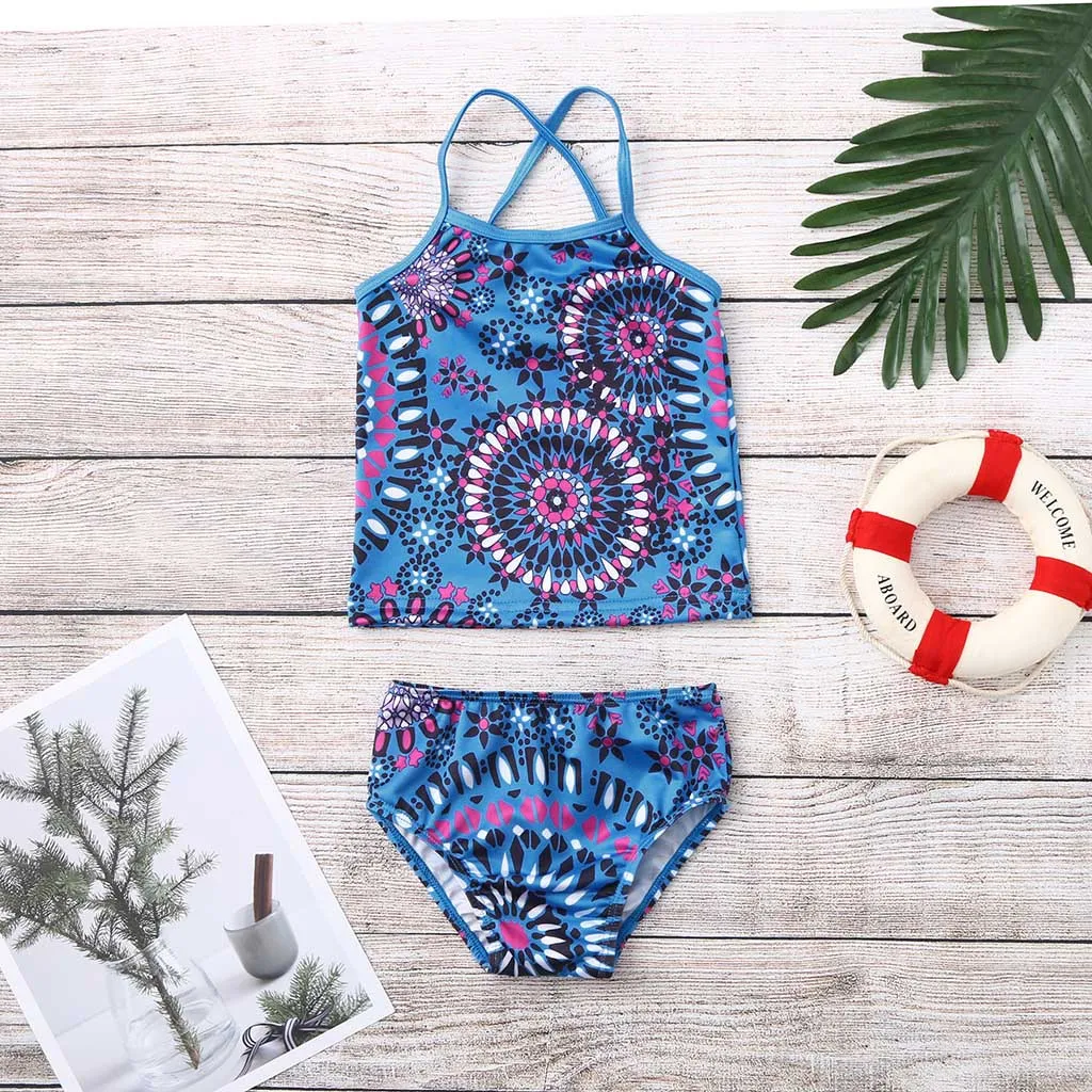 Летние купальные костюмы для девочек, бикини из полиэстера, детские купальники, купальный костюм, бикини, пляжные, спортивный купальник, L0521