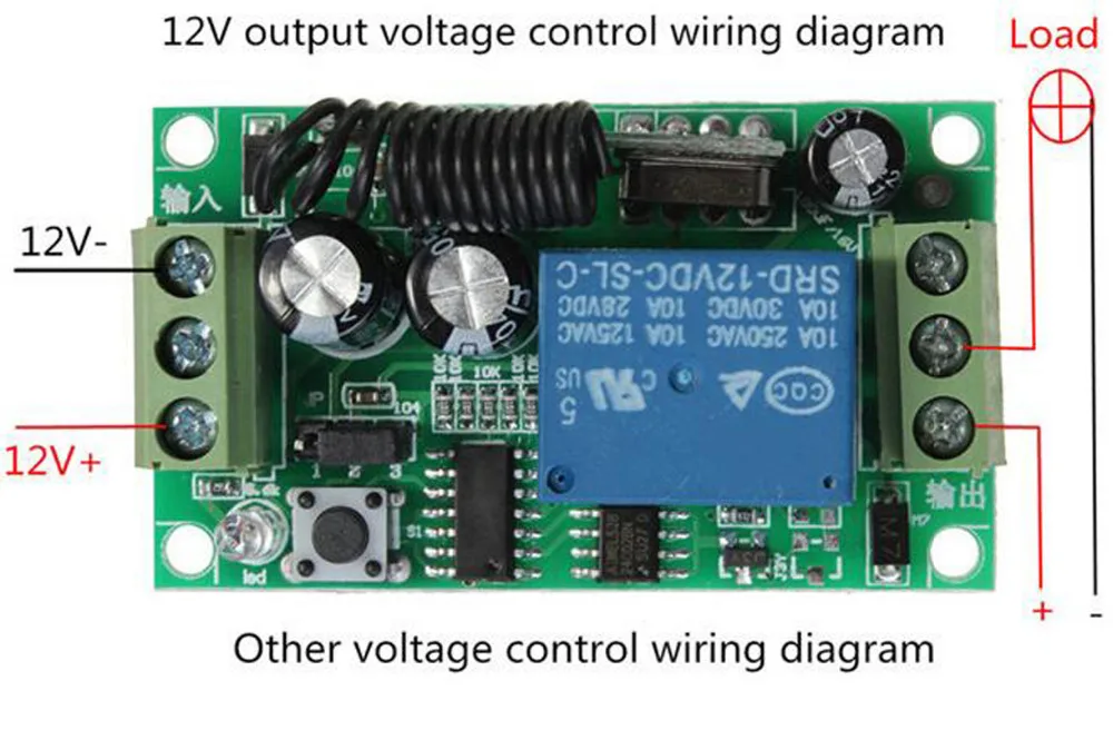 

Low Price DC12V 1CH 315/433MHz Wireless Remote Control Switch Without Transmitter
