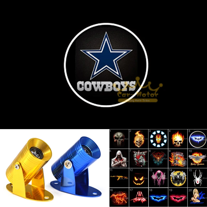Dallas Cowboys Logo Motorcycle Laser Projector Ghost Shadow LED Logo Light (3028)(China
