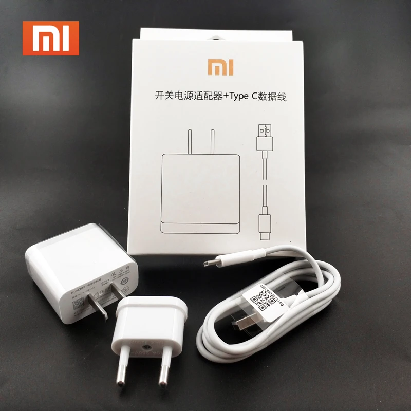 

Original Xiaomi Redmi Note 7 Pro Fast Charger 12V1.5A Quick Charge Type C Cable For Mi 9 8 SE 6 A1 A2 Mix Max CC9 redmi k20 pro