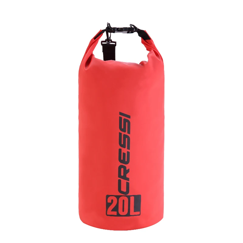 Red 20L Cressi сухой мешок сумки для дайвинга большой объем сумка для оборудования водонепроницаемая сумка для Камуфляжный гидрокостюм 5L 10L 15L 20L легко носить с собой - Цвет: Red 20L