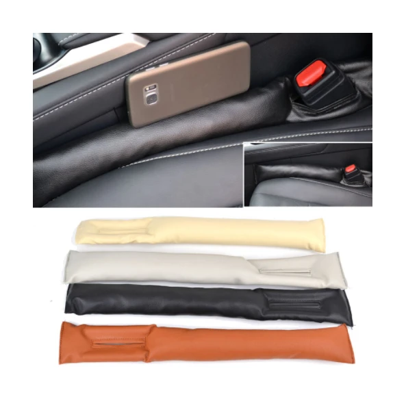 

Front Car Seat Gap Stopper Leak Proof Stop Pad Filler Spacer Soft Mat Cushion Cover Comfortable Car Accessories Universal Fit