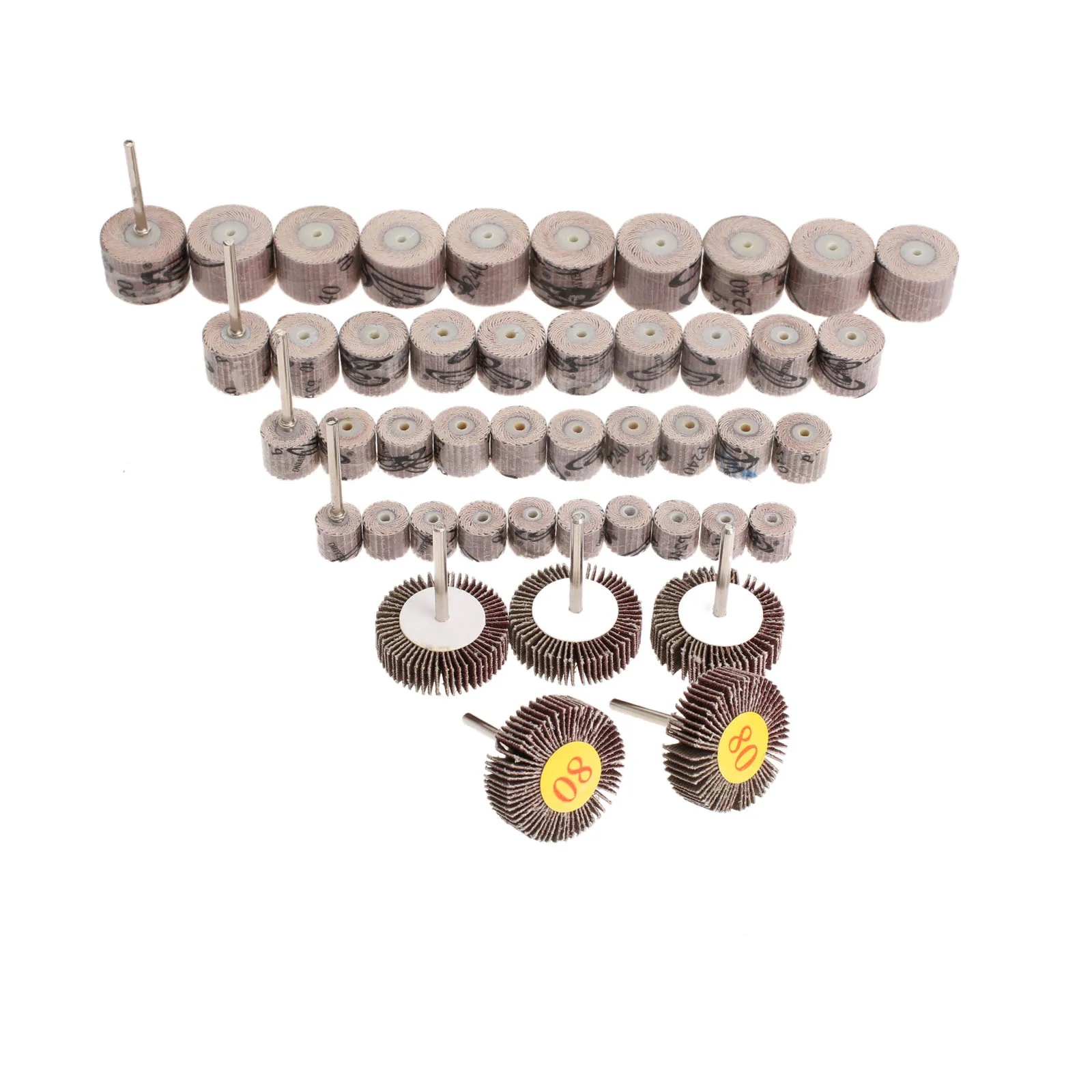 49Pcs Dremel Accessories Set Sanding Flap Wheels Polishing Grinding