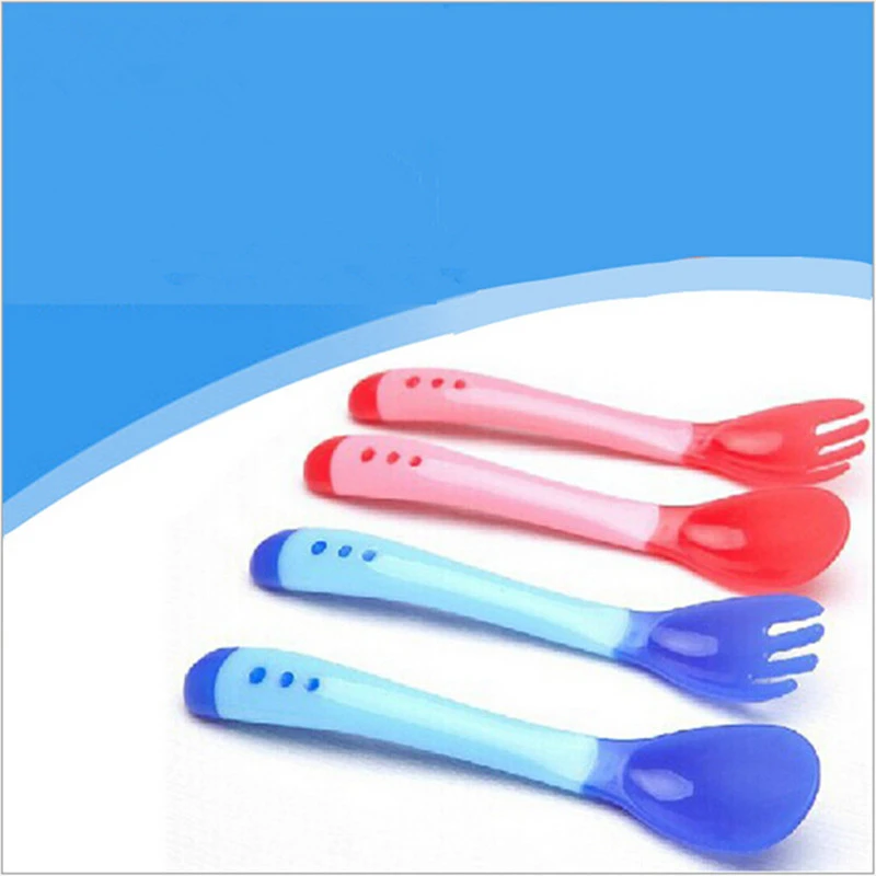 Soins De Bebe Nouvelle Arrivee Bebe Cuillere Colher De Silicone Tongue Appuyant Sur La Type De Silicone Cuillere Changement Couleur Aliexpress