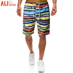 Модный принт пляжные шорты мужские летние пляжные шорты в повседневном стиле мужской Мужские Шорты для купания Homme Короткие штаны Pantalon Deporte