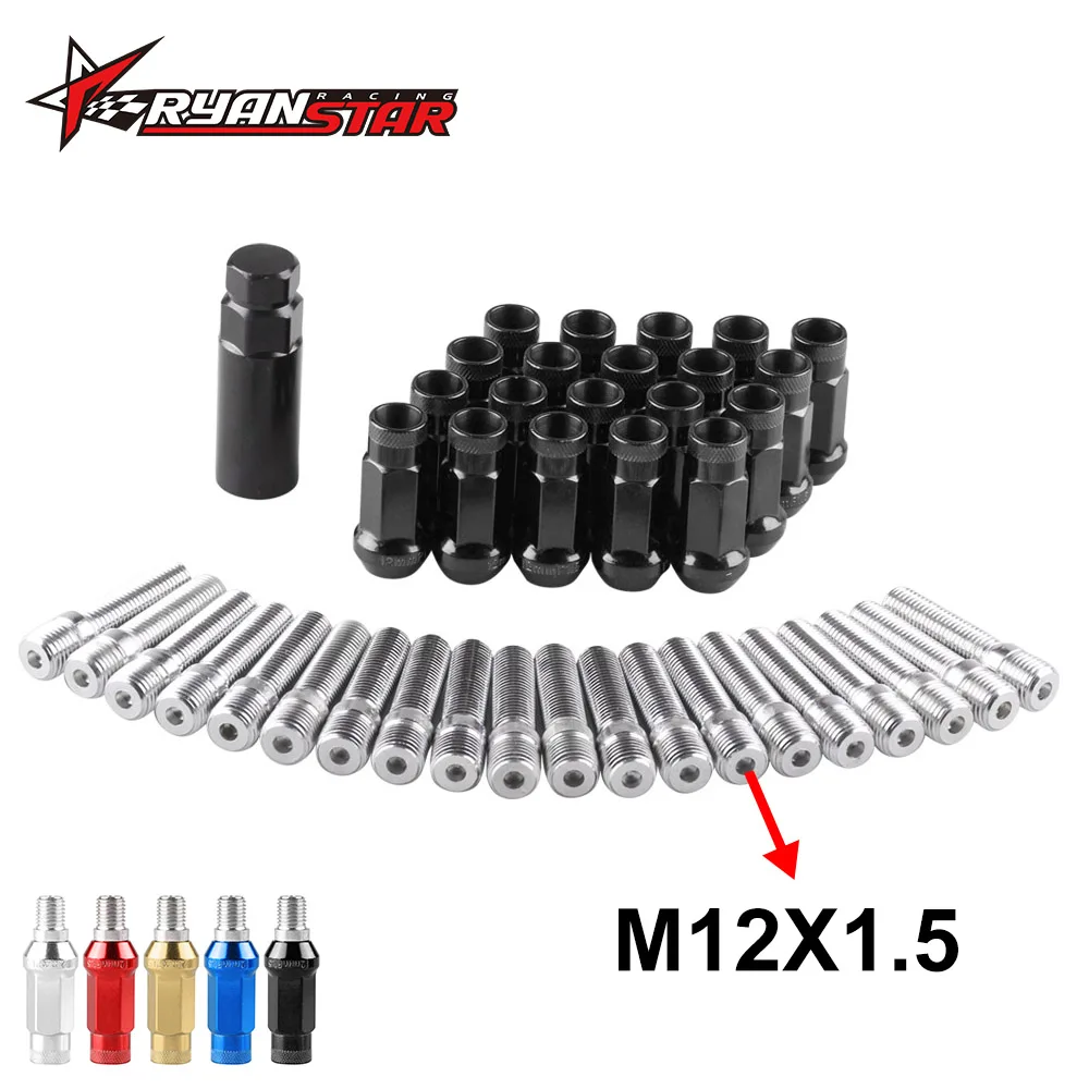 M12*1.5 STUD CONVERSION KIT WITH 20 RACING STUDS AND 20 RACING LUG NUTS