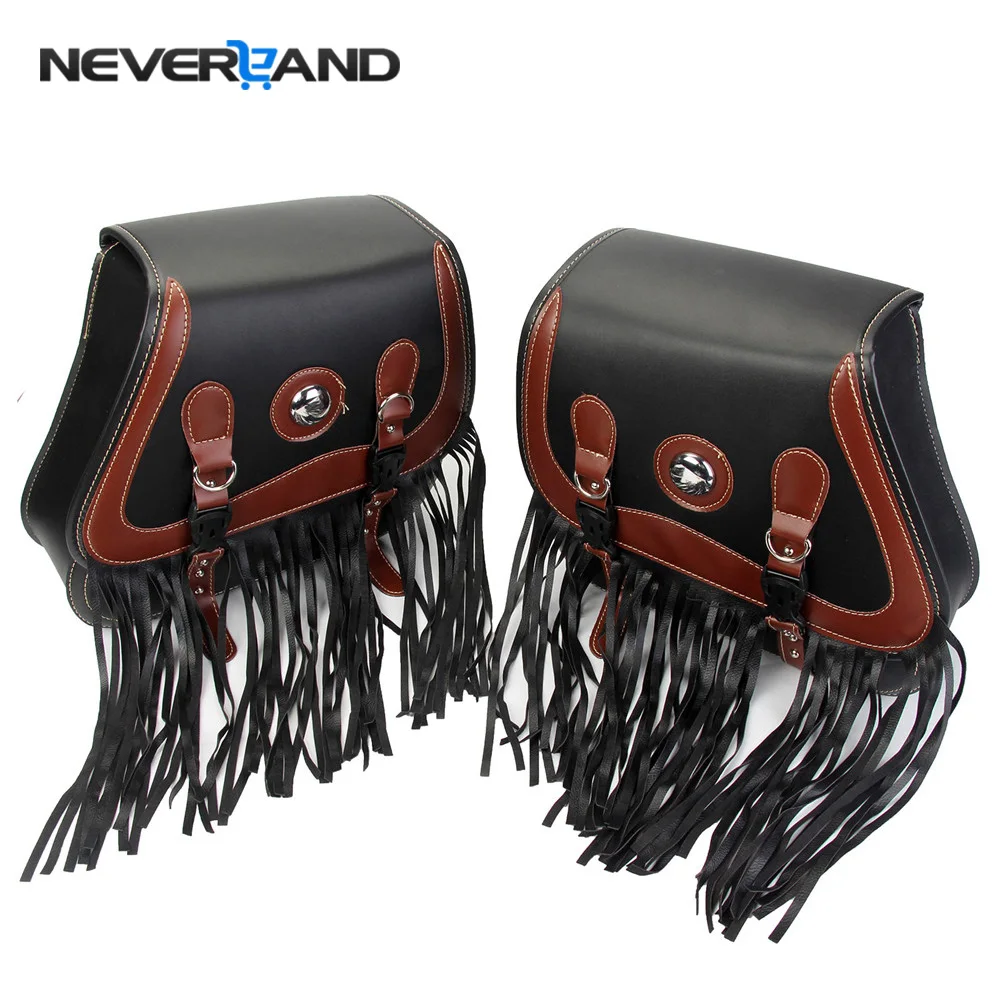 Neverland Universal Motorcycle Tassel Saddle Bag Side Tool Pouches