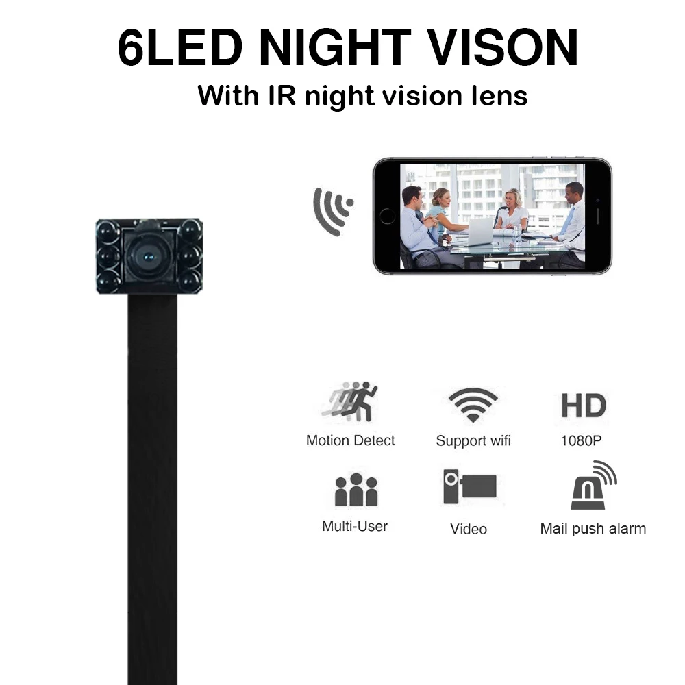 

1080P Mini Wireless WIFI Camera Infrared Night Vision Remote Monitoring Support TF Card MAX 128G IP Camera With battery