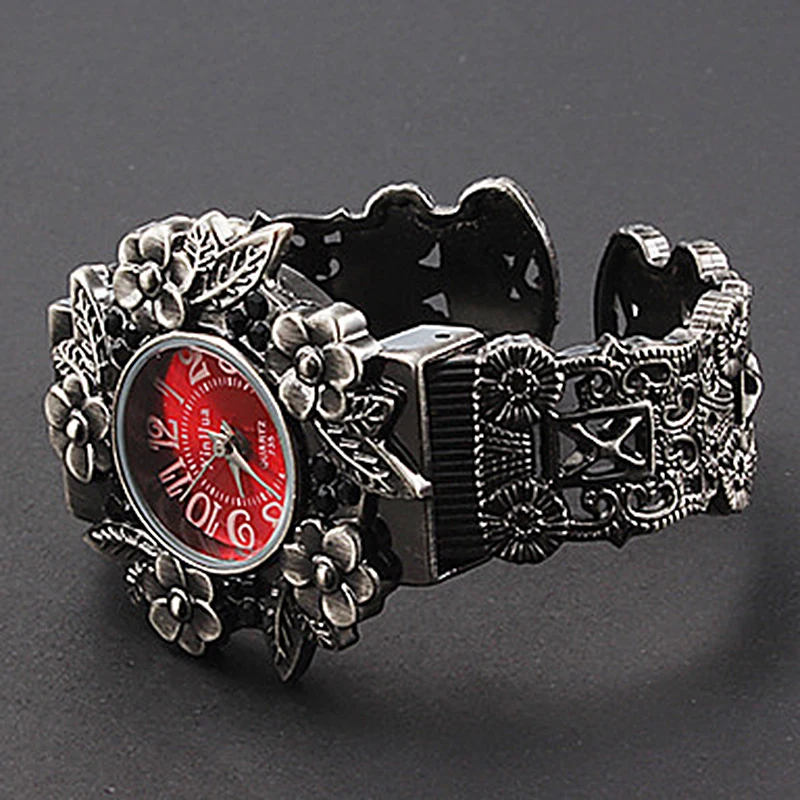 Stainless Steel Dial Quartz Wristwatches Women Fashion Bracelet Watches Flower Bangle Watch Pulsera Hombre XINHUA women watches electronic watch