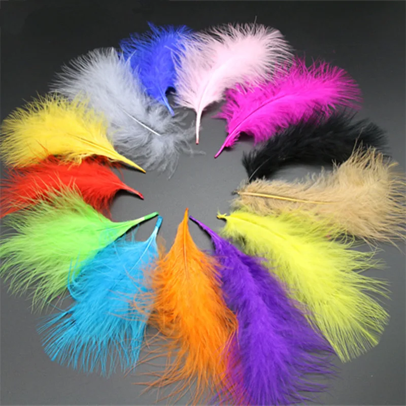 Buy Wholesale 4 6" 10 15CM Turkey Marabou Feathers for