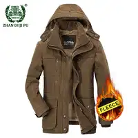 2018 Men's large size M-6XL winter thicken warm hooded cotton parkas jackets man casual brand afs jeep fleece thick jacket coats