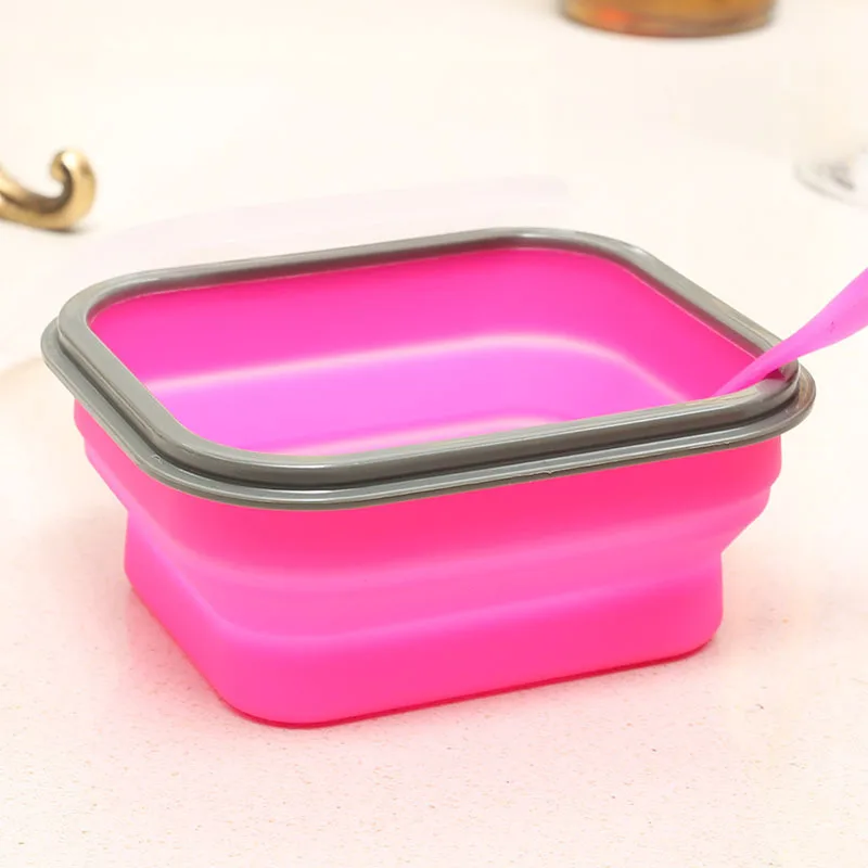 Small Collapsible Lunch Box Microwave Safe Leak Proof Bento Box