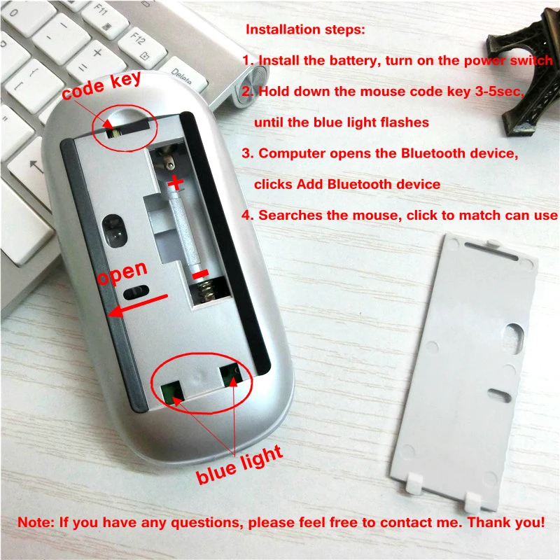 Magic-Mouse-2-Bluetooth-Wireless-game-Mouse-Touch-Wheel-PC-Ultra-Slim-fashion-for-Apple-style