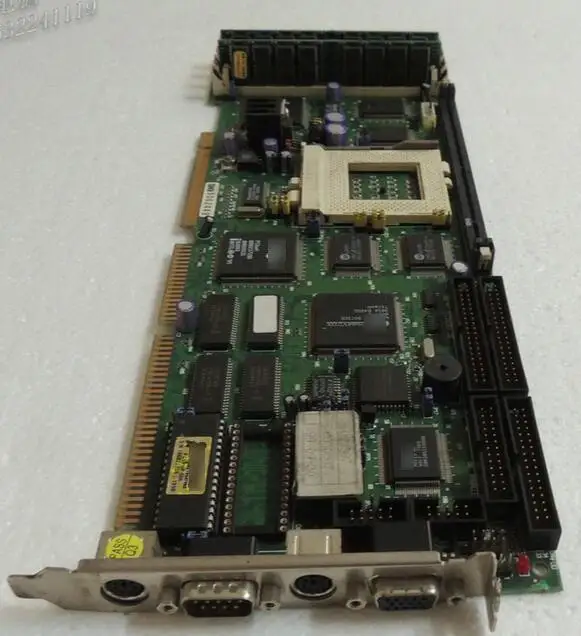 OK плата IPC PIA-652DV-A полный размер процессор карта ISA промышленный плата PICMG 1,0 с процессор ОЗУ LAN