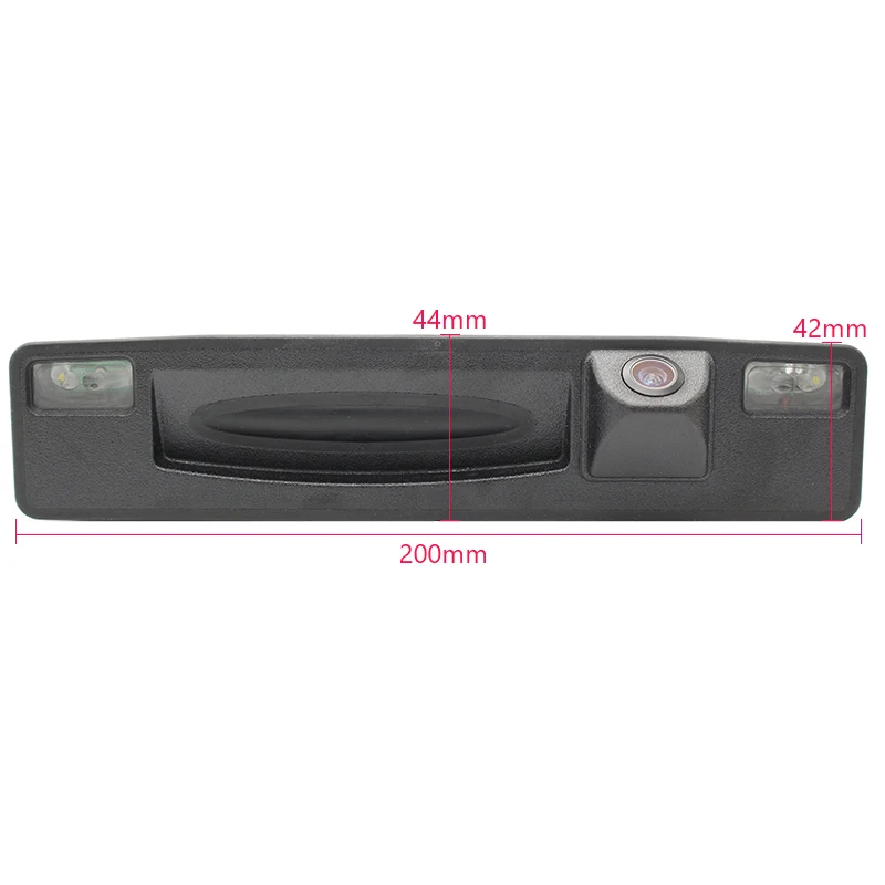 HD 4089T динамическая траектория парковочная линия камера заднего вида для Ford Focus~ ручка багажника переключатель камеры