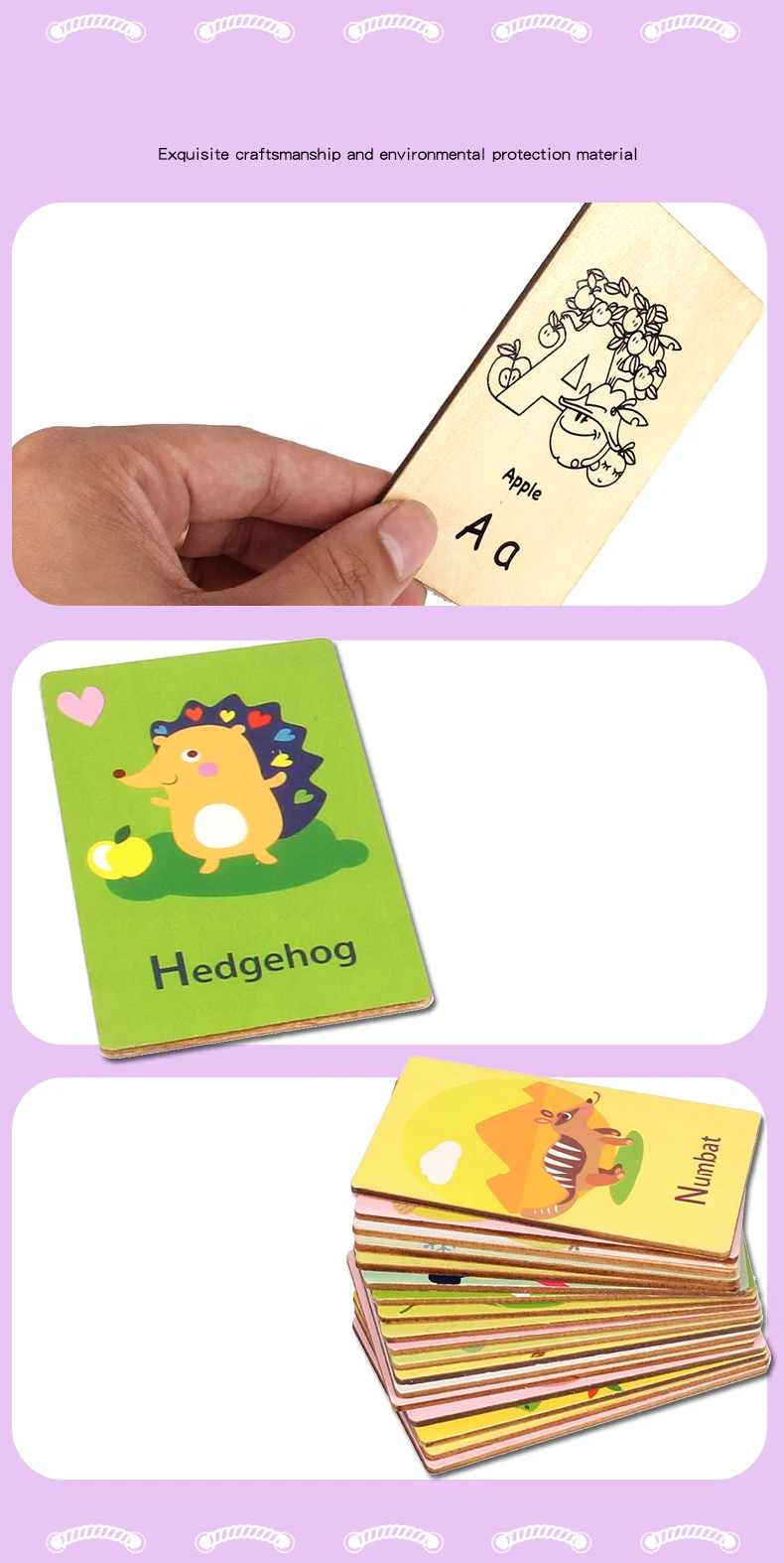 26 шт. Алфавит головоломка для детей познание головоломки игрушки мультфильм анимальпара совпадающая игра когнитивные карточки для развивающая игрушка