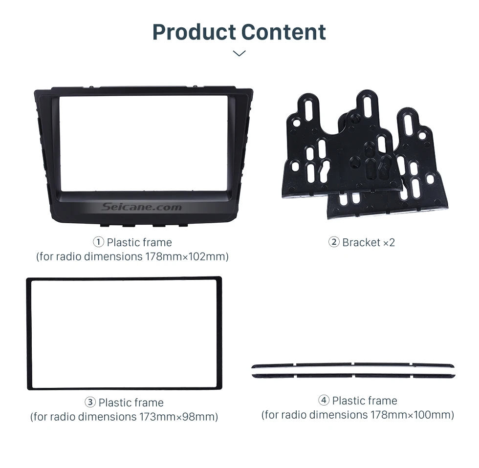 Seicane 178*100 мм 2Din для HYUNDAI IX25 CRETA автомобиля радио фасции рамка Установка панель приборной панели