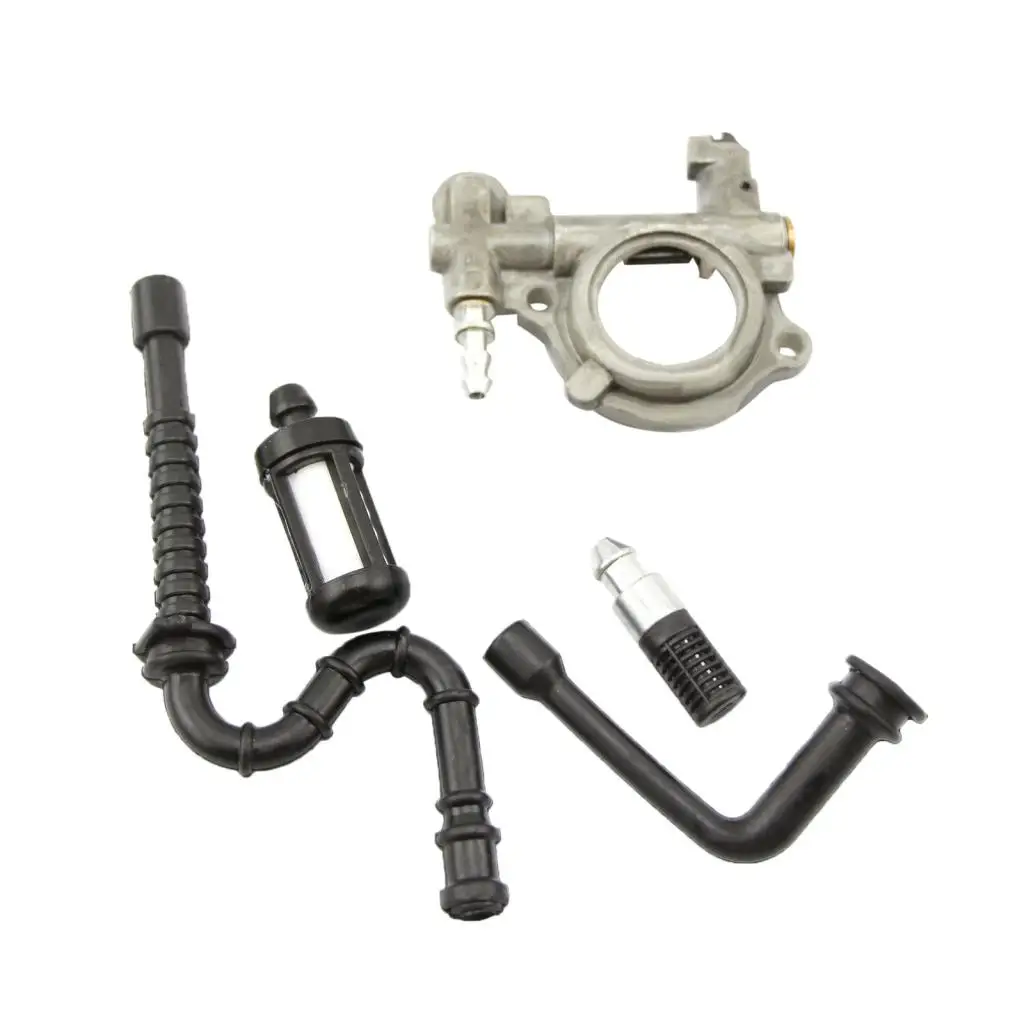 Oil Pump with Oil Line Filter Replacement Kit For STIHL 026 024 MS240 MS260