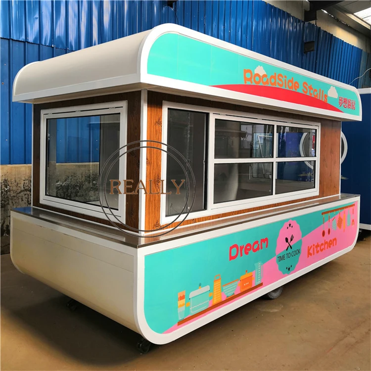 

Mobile kitchen ice cream Street shop roadside stalls food cart snack vending kiosk