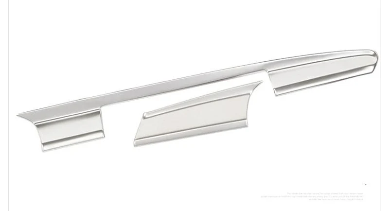 Автомобильный Стайлинг приборной панели автомобиля Предупреждение светильник декоративная рамка Крышка Стикеры Накладка для Audi A6 C7 салона авто аксессуары из нержавеющей стали - Название цвета: Silver