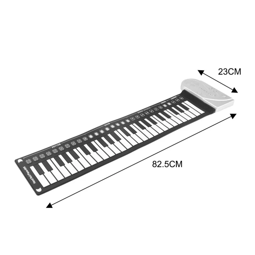 49 клавиш цифровая клавиатура фортепиано ручной рулон электронный фортепианный коврик с динамиками гибкий силиконовый подарок для детей студентов