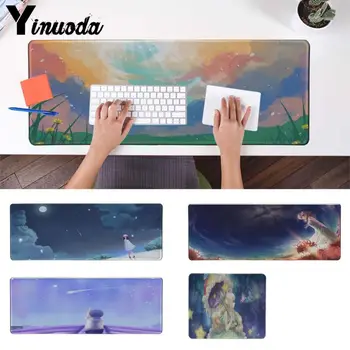 

Yinuoda Anime girl looking up to the sky Rubber Mouse Durable Desktop Mousepad Natural Rubber Gaming mousepad Desk Mat
