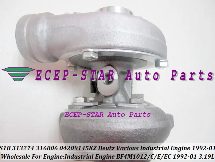 S1B 313274 316806 4198470KZ 4198477KZ Turbo Turbocharger For Deutz Various Industrial Engine 1992-01 BF4M1012 CEEC 3.19L (1)