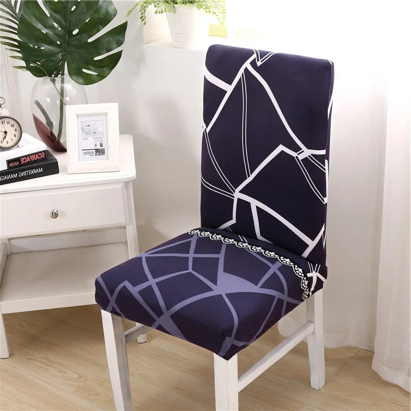 

Stretch Elastic Floral Printing Chair Covers Spandex For Wedding Dining Room Office Banquet chair cover housse de chaise