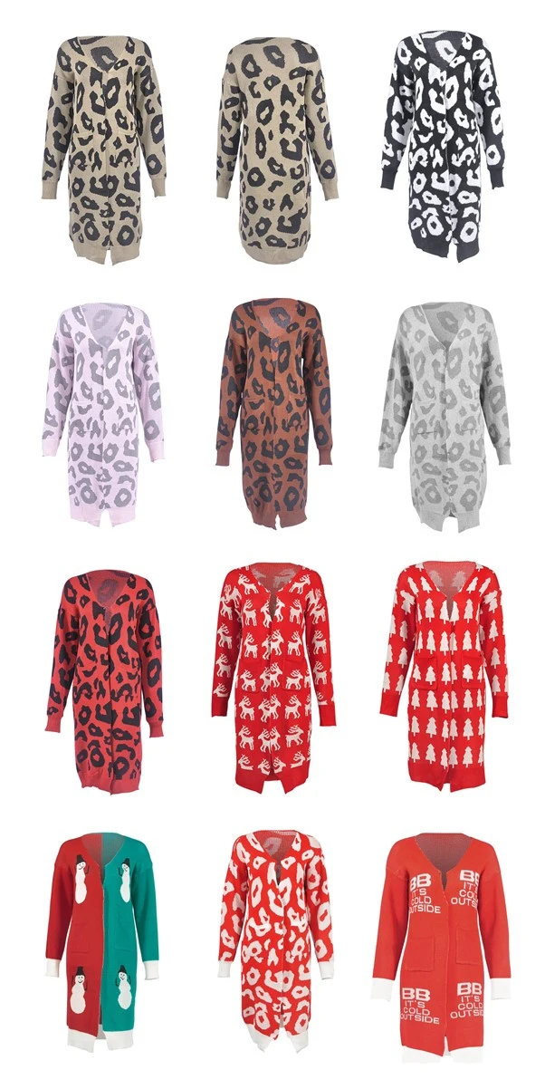 Ypser Christmas Long Cardigan - Image 1