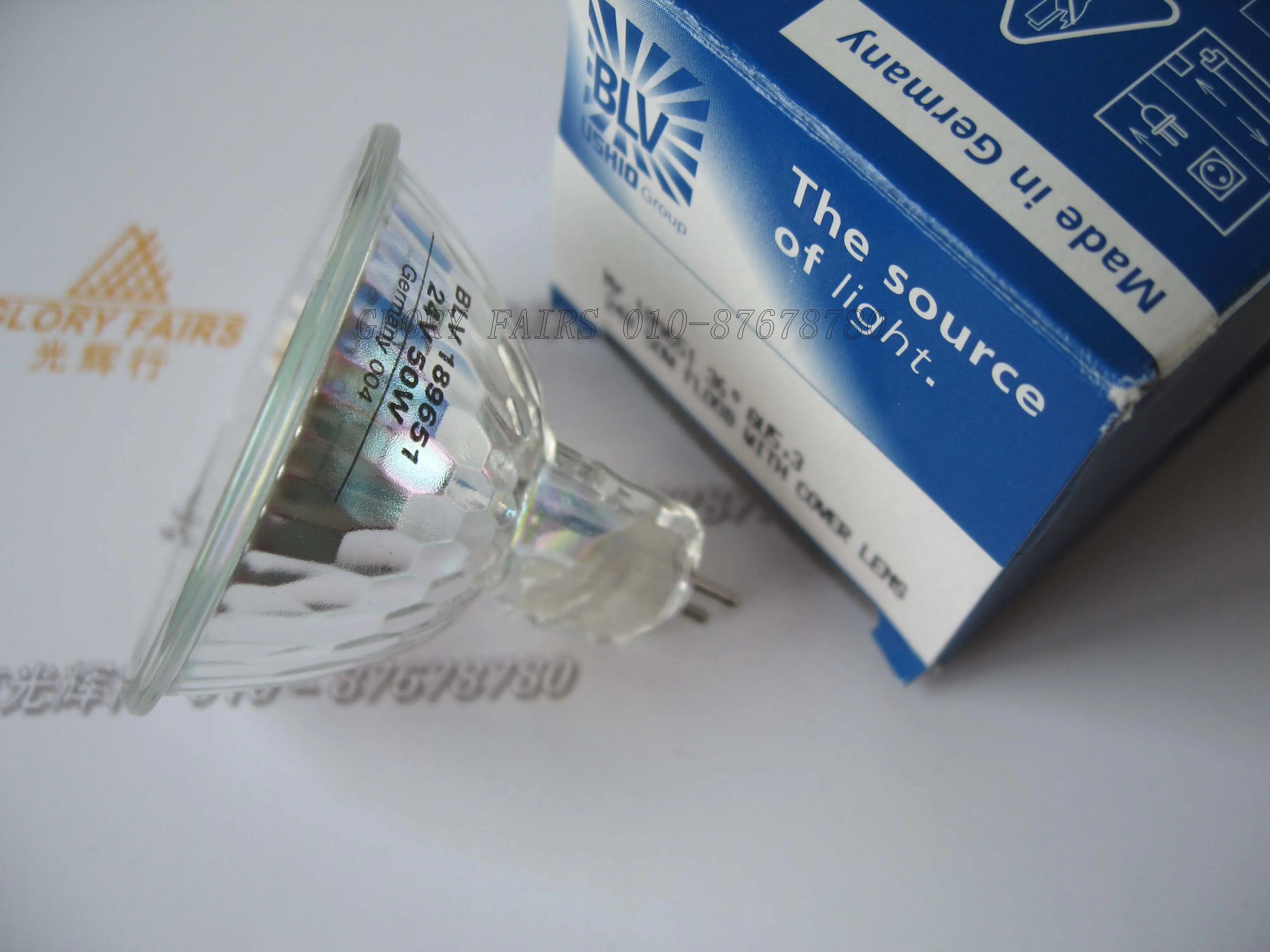 BLV Mr.189651 24V 50W halogen lamp,36 degree flood GU5.3 glass cover