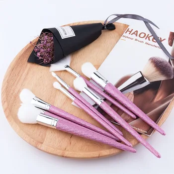 

8 Pcs/Set Unicorn Makeup Bruses Set Facial Foundation Contour Cosmetic Eyelash Eye Shadow Eyeliner Lip Brush Makeup Brushes Set