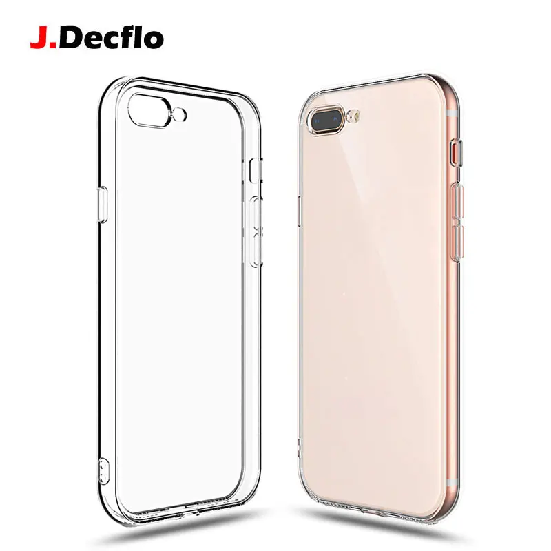 

For iPhone 5 6 7 8 Series Mobile Phone Case Anti-drop Shock Protection Cover Transparent Silicone Mobile Phone Case