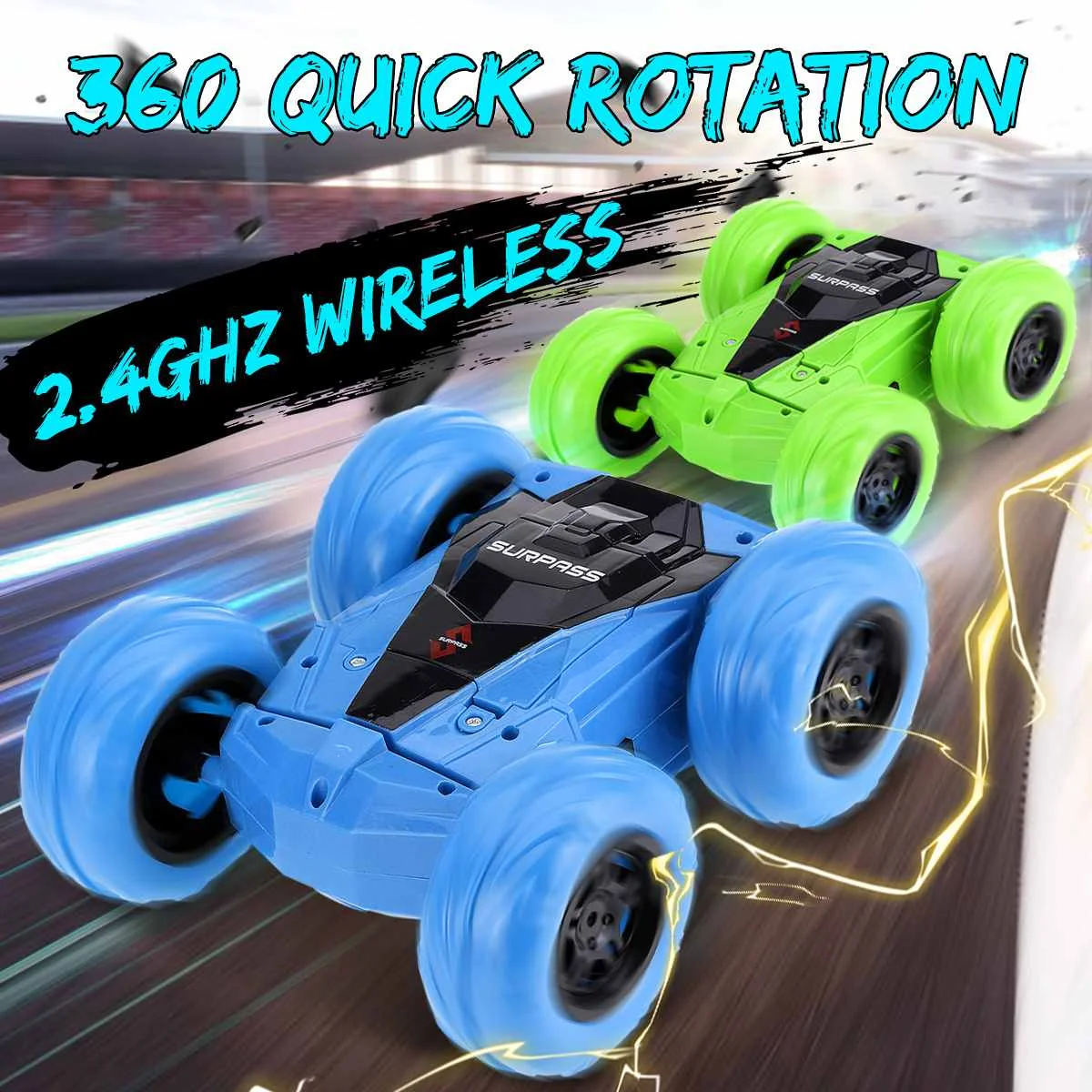 

RC Car 2.4G Stunt Drift Deformation Buggy Car Rock Crawler Roll Car LED Glowing 360 Degree Flip Kid Robot RC Cars Toys for Gift