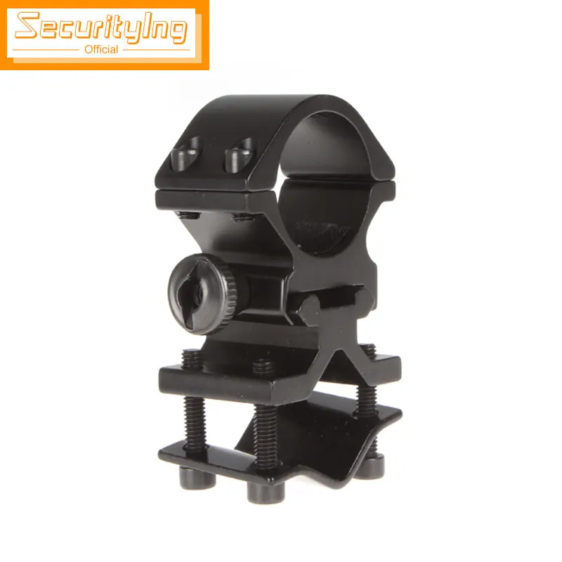 

SecurityIng 25mm Ring and 20mm Rail Mounted-flashlight Bracket Mount LED Head Light Holder Cycling Grip Mount