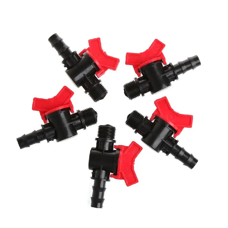 

New 1/2" Thread to 16mm PE Pipe Valve Switch Connectors Garden Watering Irrigation