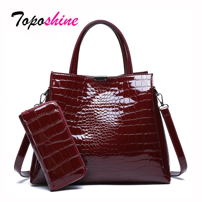 

Crocodile Pattern Two Sets Of Composite Bag Ladies Handbags New Fashion High Quality Casual Wild Shoulder Messenger Bag