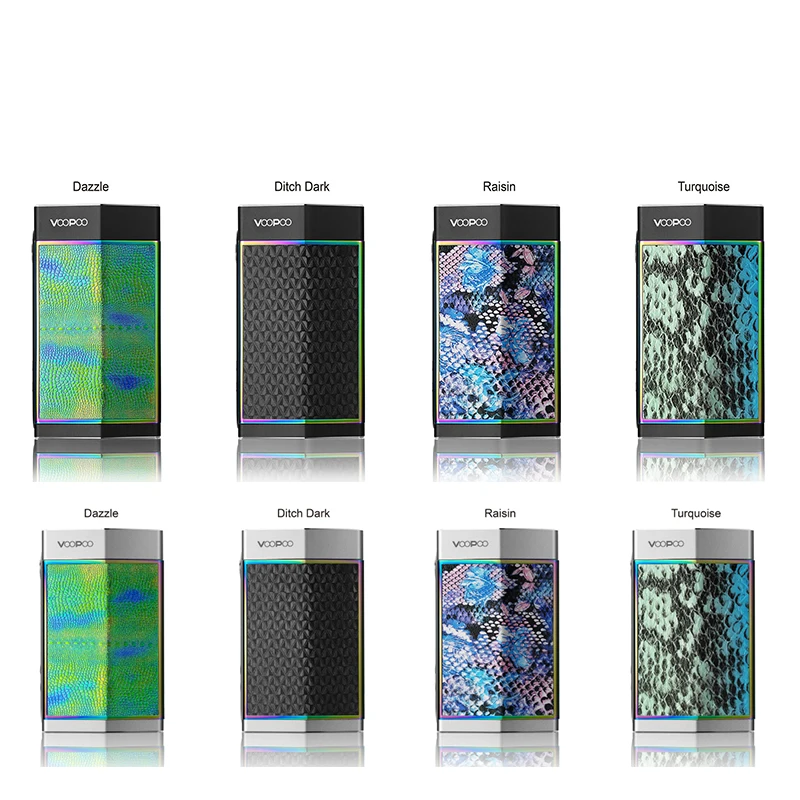 Original VOOPOO TOO 180W TC Box MOD GENE Chip Powered by single or dual 18650 battery Electronic cigarette mods Too mod VS Drag