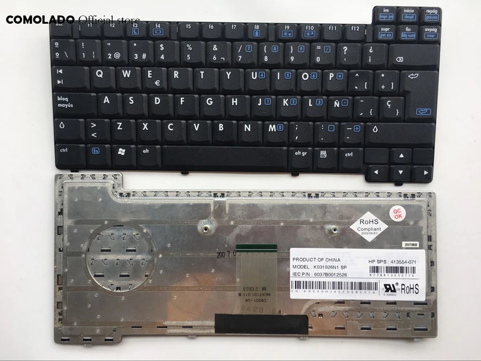 Sp Spanish keyboard For HP NX6120 NC6210 NC6110 NC6120 NX6115 NX6110 Black Laptop Keyboard SP Layout