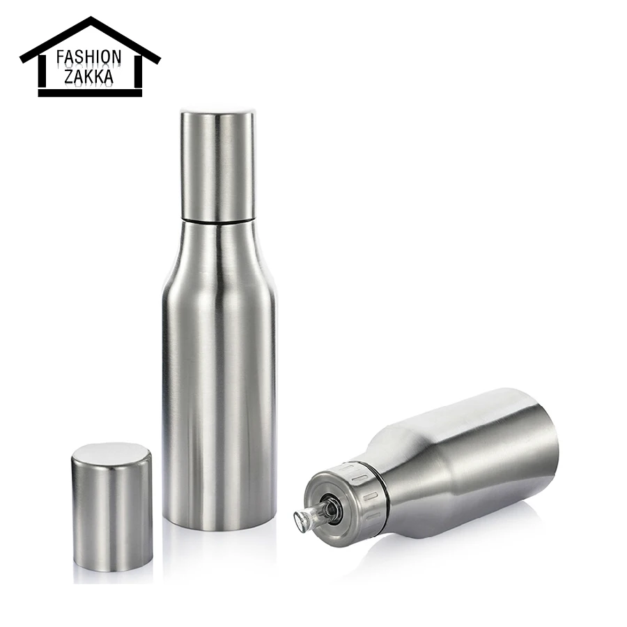 New 1000ML Stainless Steel Oil Dispenser Leak Proof Oiler Spice Jar Oil