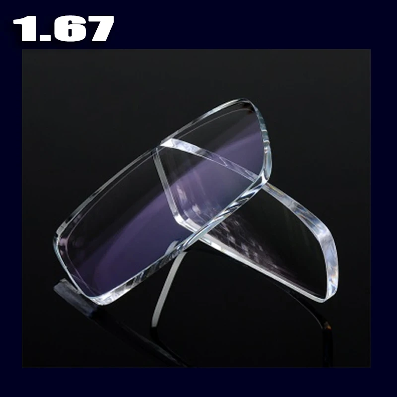 

Filling a prescription 1.67 ssthin aspheric HC TCM UV CR-39 resin eyeglasses prescription lenses for myopia/hyperopia/presbyopia
