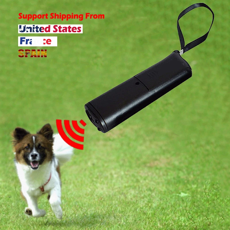 

Portable Dog Training LED Ultrasonic Anti Bark Barking Dog Training Repeller Control Trainer Device Anti Barking Stop Bark Tool
